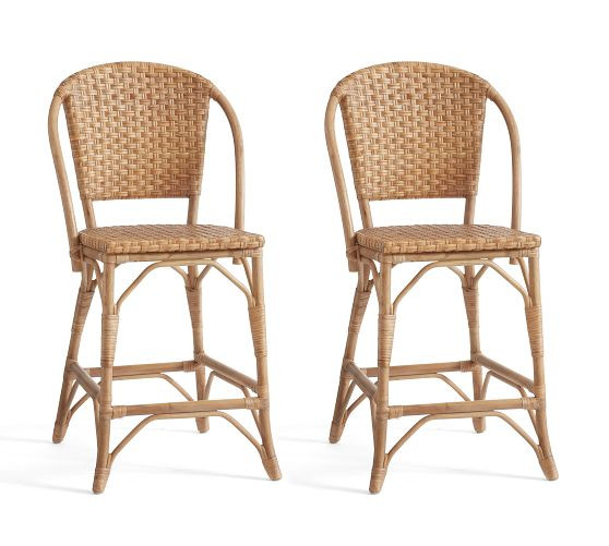 Parisian Woven Stool | Pottery Barn (US)