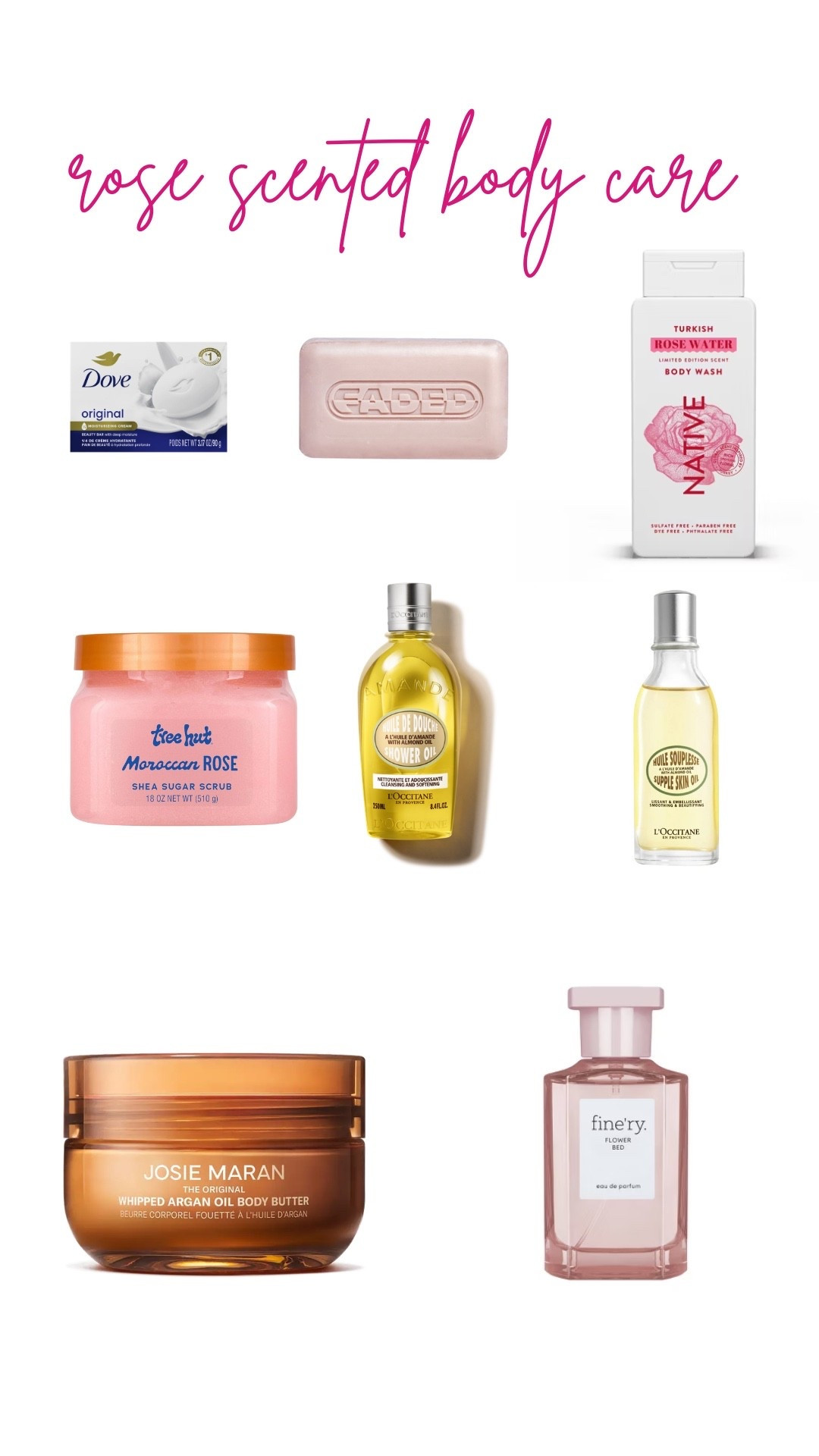 Rose scented body care 🌺🌺🌺

#LTKselfcare #LTKdayinmylife #LTKBeauty