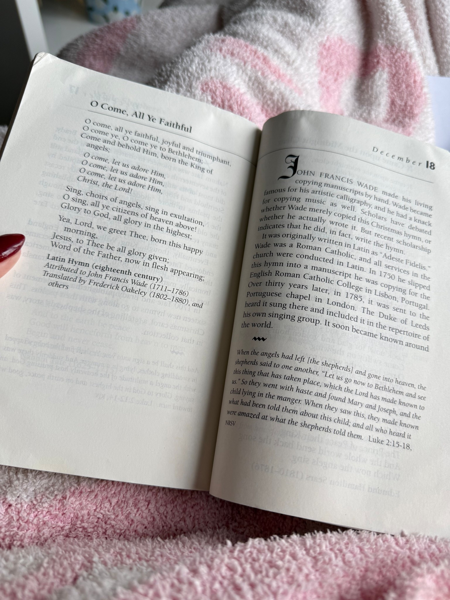 My favorite Christmas hymn, O Come All Ye Faithful, is today’s hymn in my One Year Book of Hymns devotional. This is such a thoughtful gift for the hymn lover in your life, or a great encouragement for yourself for the new year!



#LTKFindsUnder50 #LTKHome #LTKGiftGuide