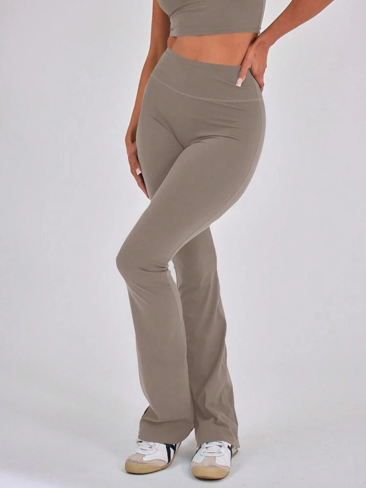 MUSERA High Waisted Sculpt Flare Sports Leggings Only | SHEIN