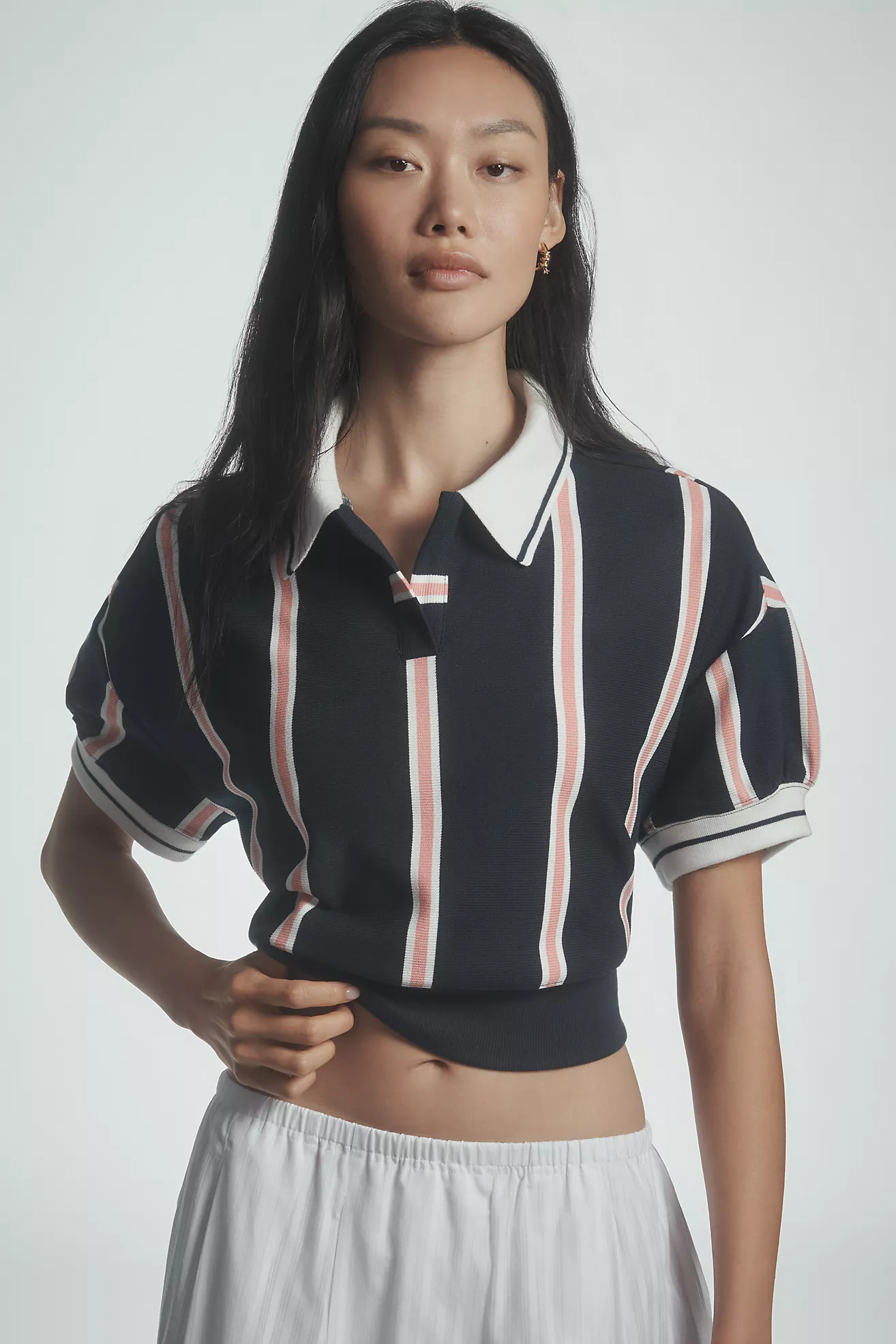 Maeve Sporty Polo Shirt | Anthropologie (US)