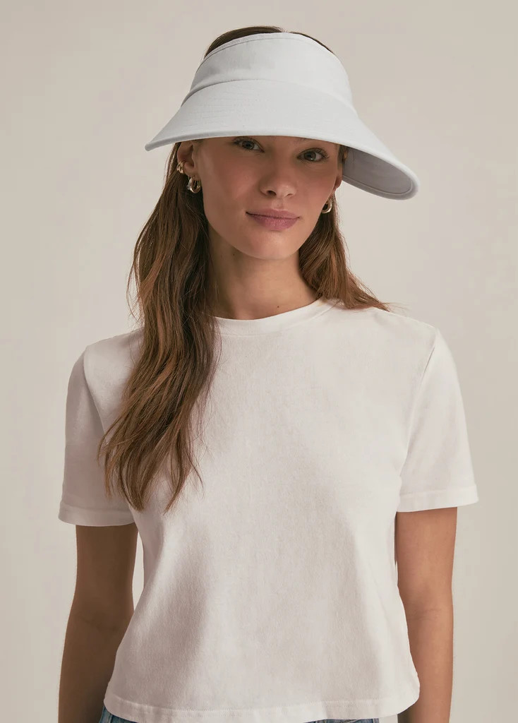 VISOR WITH EMBROIDERED LOGO | Favorite Daughter