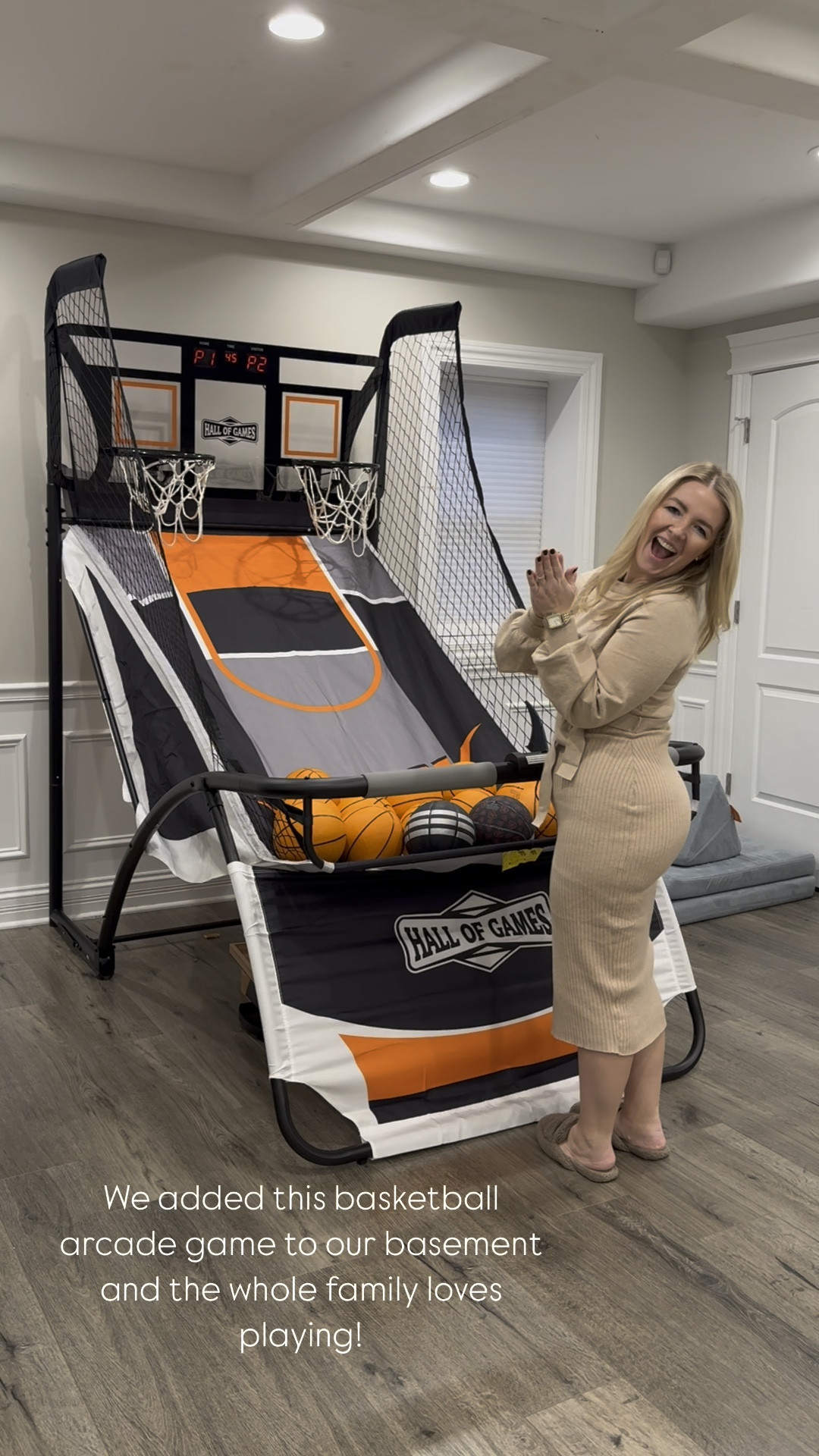 We added this basketball arcade game to our basement and we all love to play! If you are tight on space, this one also folds upright when not in use @wayfair #wayfair #wayfairfinds #basketball #kids #family 

#LTKKids #LTKFamily #LTKWatchNow