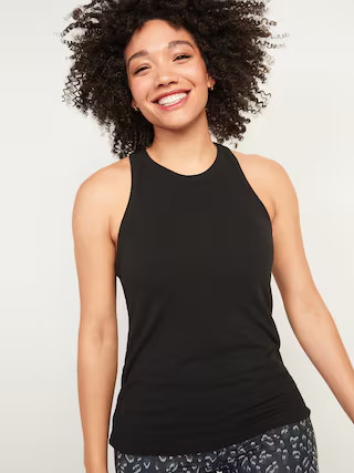 UltraLite Racerback Rib-Knit Performance Tank for Women | Old Navy (US)