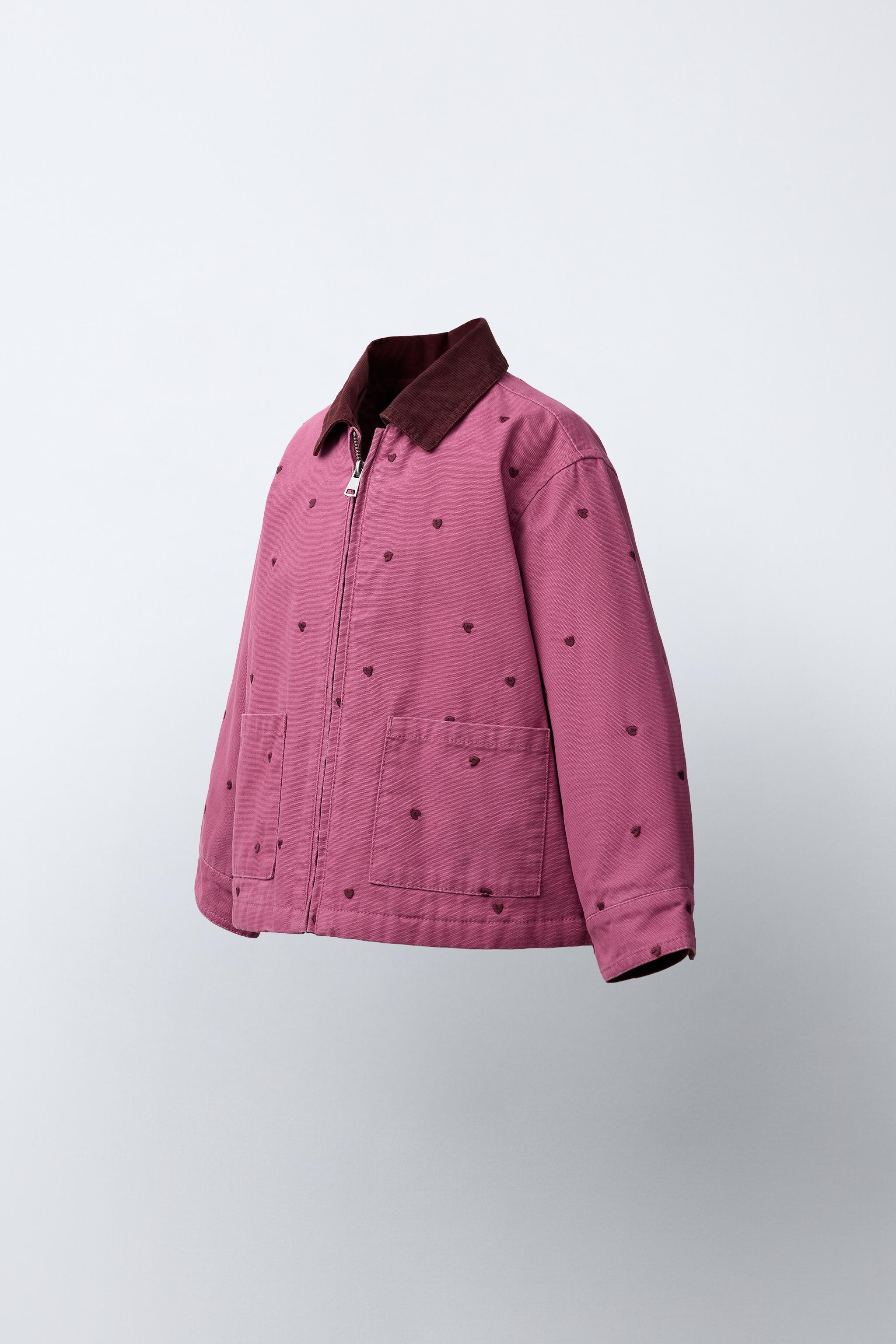 CANVAS JACKET WITH CONTRASTING COLLAR | Zara US