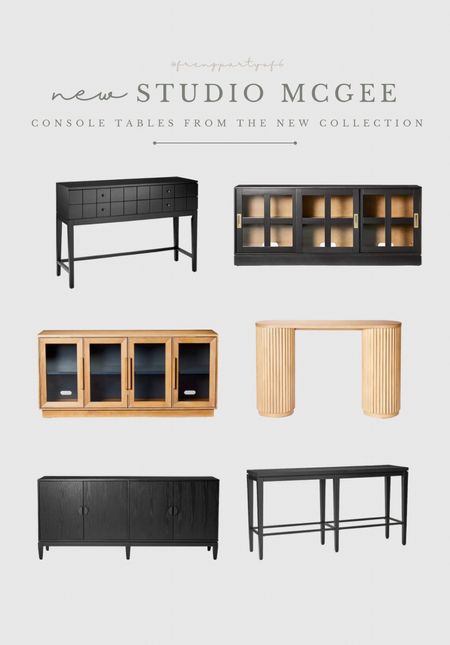 New Studio McGee Target collection! Here’s a round up of the new console tables and media consoles available. Loving all the black finishes!

#LTKstyletip #LTKFind #LTKhome
