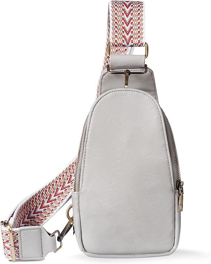 KFXFENQ Sling Bag for Women PU Leather Sling Bag Small Crossbody Sling Backpack Multipurpose Ches... | Amazon (US)