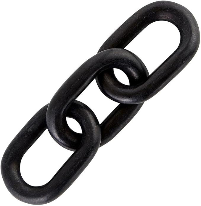 Santa Barbara Design Studio Home Décor Pure Design - Carved Marble Chain Link Décor, 13 x 4-Inc... | Amazon (US)