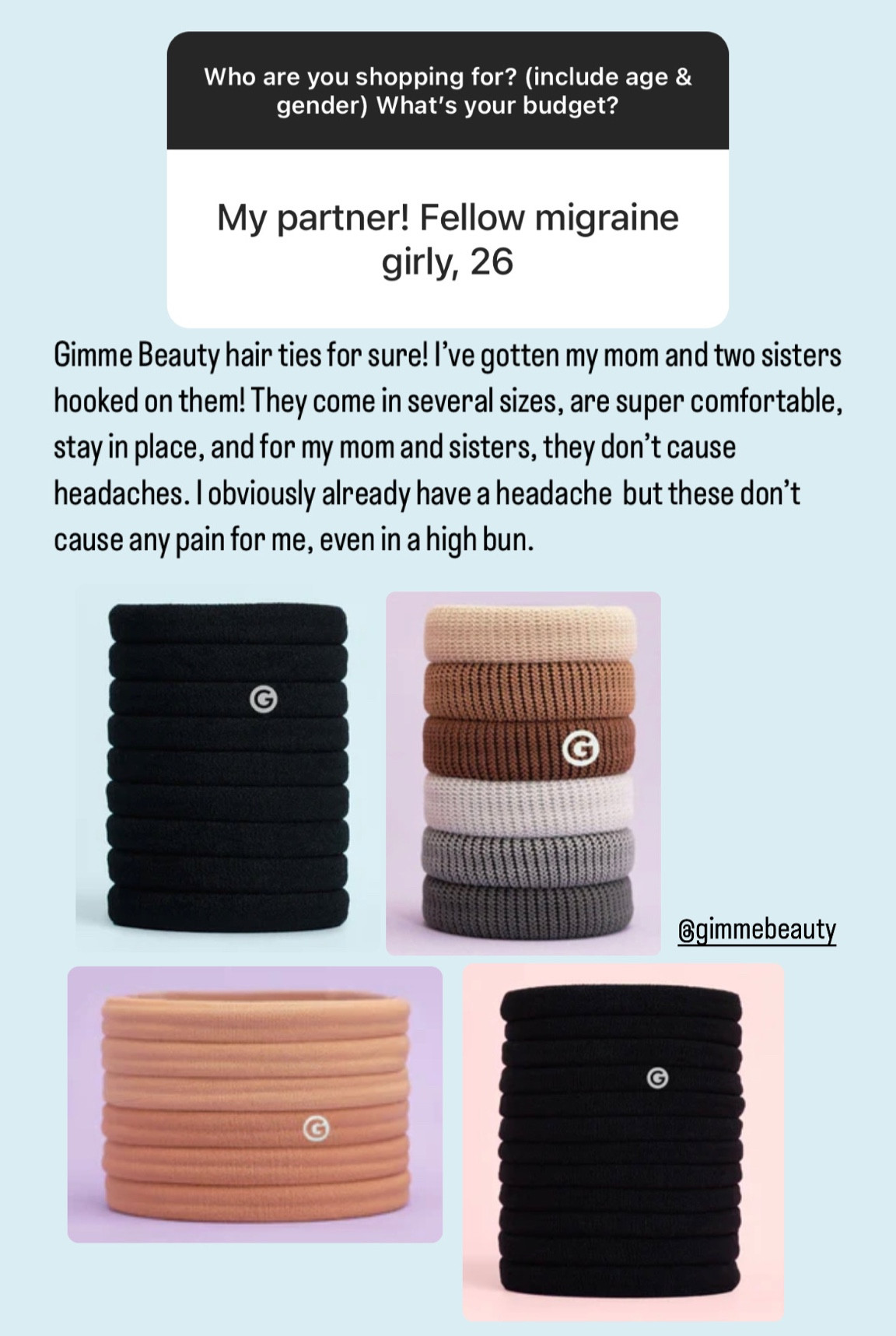 25% off at Gimme Beauty with code “ITISNOTINYOURHEAD” 

#LTKGiftGuide #LTKsalealert #LTKHoliday