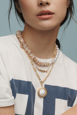 Shades of Sea Layered Necklaces: Charm Edition | Anthropologie (US)