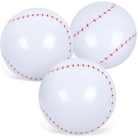27 Inch Inflatable Balls Large Inflatable Baseball Giant Beach Balls Sports Balls for Pool Summer... | Amazon (US)