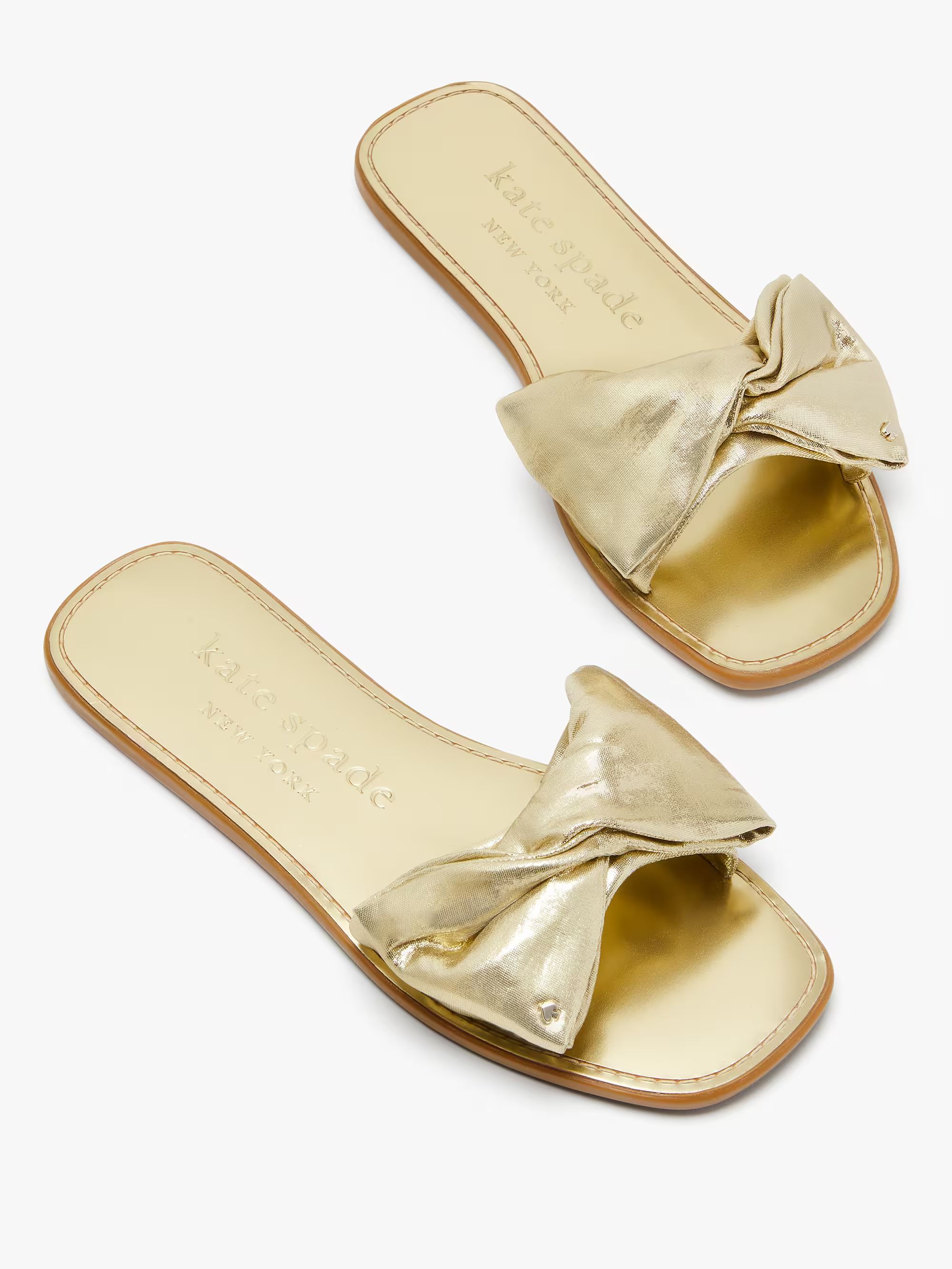 Bikini Bow Slide Sandals | Kate Spade (US)