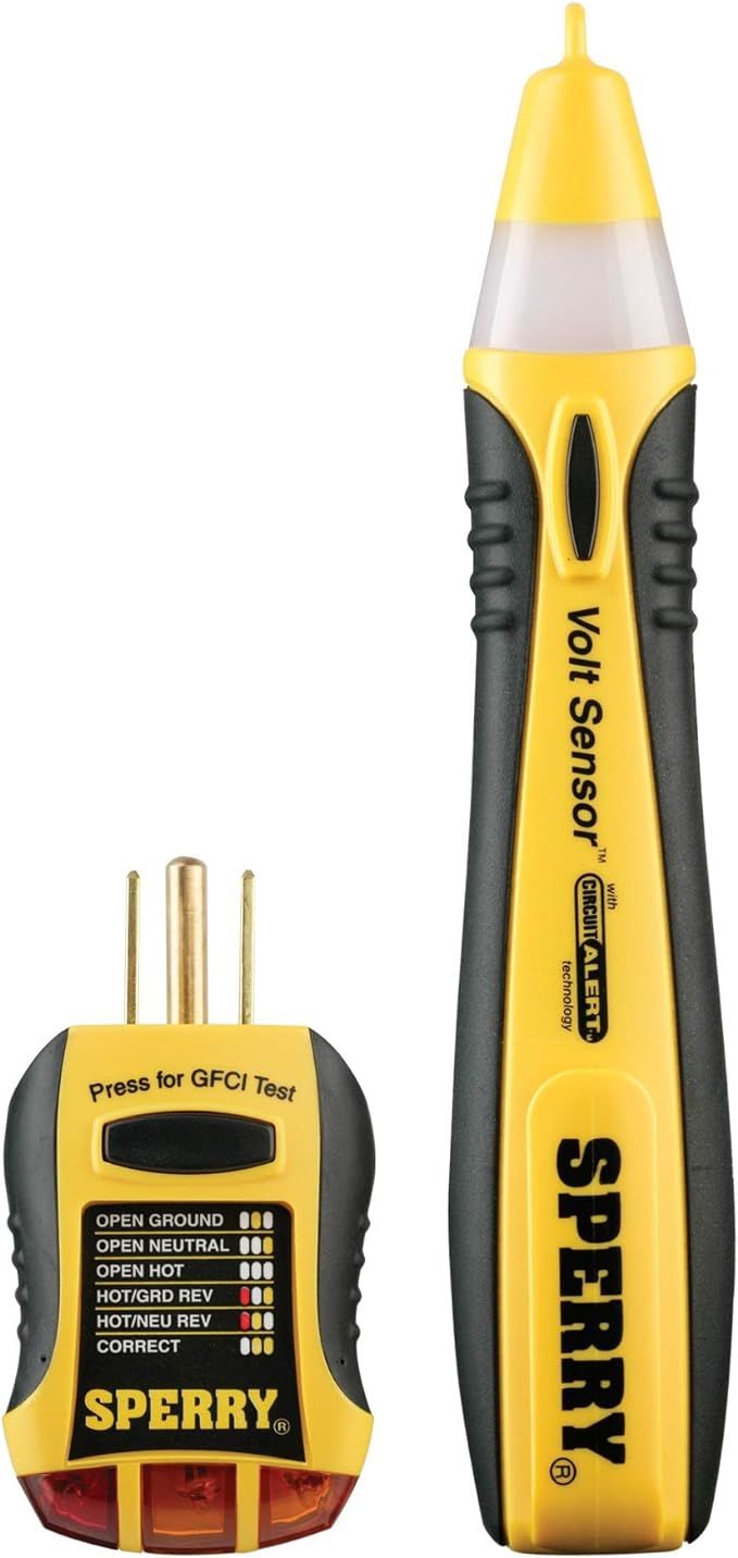 Sperry Instruments STK001 Non-Contact Voltage Tester (VD6504) & GFCI Outlet / Receptacle Tester (... | Amazon (US)