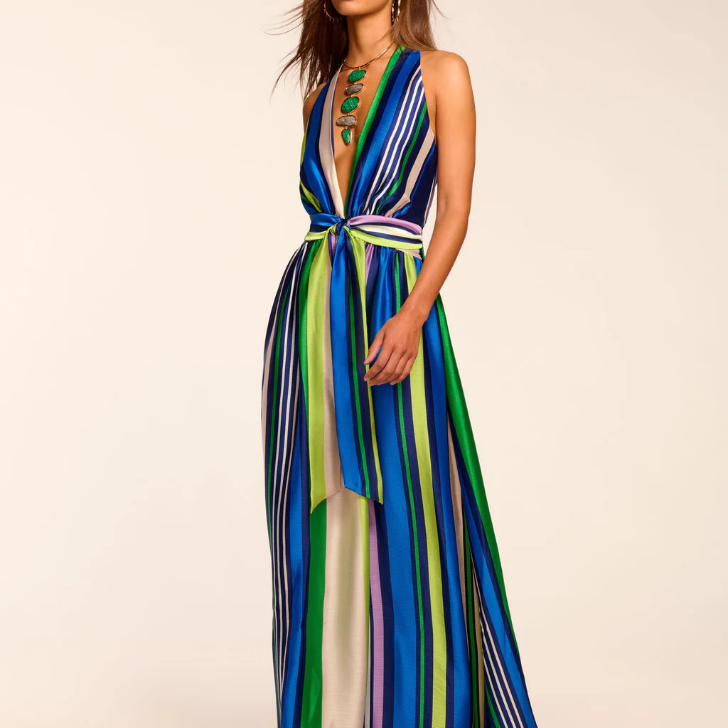 Kamil Plunging Sleeveless Maxi Dress | Ramy Brook