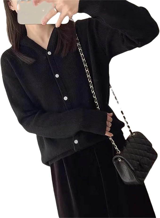 Hndudnff Women's Winter Cashmere Hooded Cardigan Sweater Long Sleeve Warm Knitted Sweater | Amazon (US)