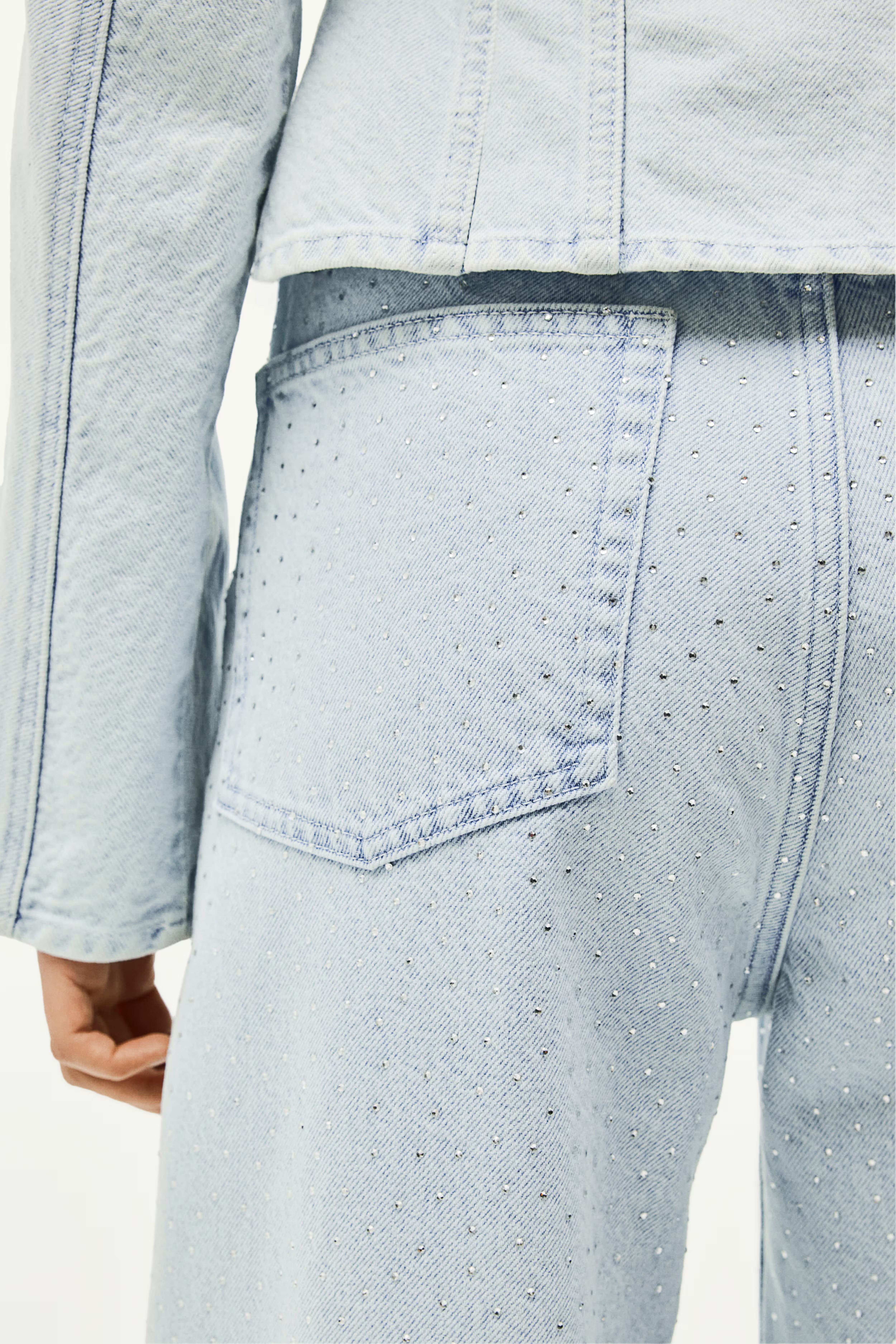 Rhinestone-embellished Jeans | H&M (US + CA)