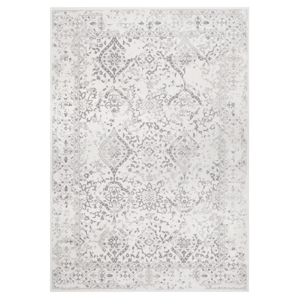 2'x3' Vintage Odell Solid Loomed Area Rug Off White - nuLOOM | Target