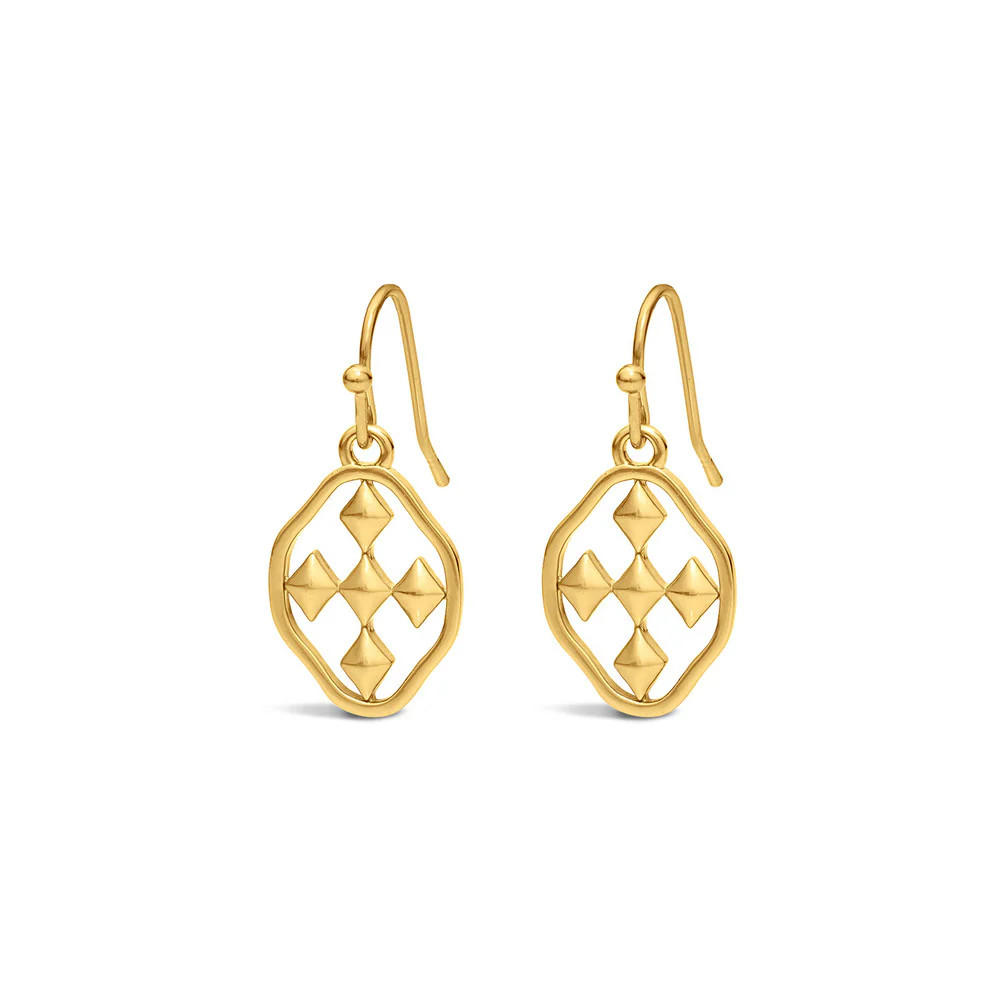 small dangle shield earring | Gracewear Collection