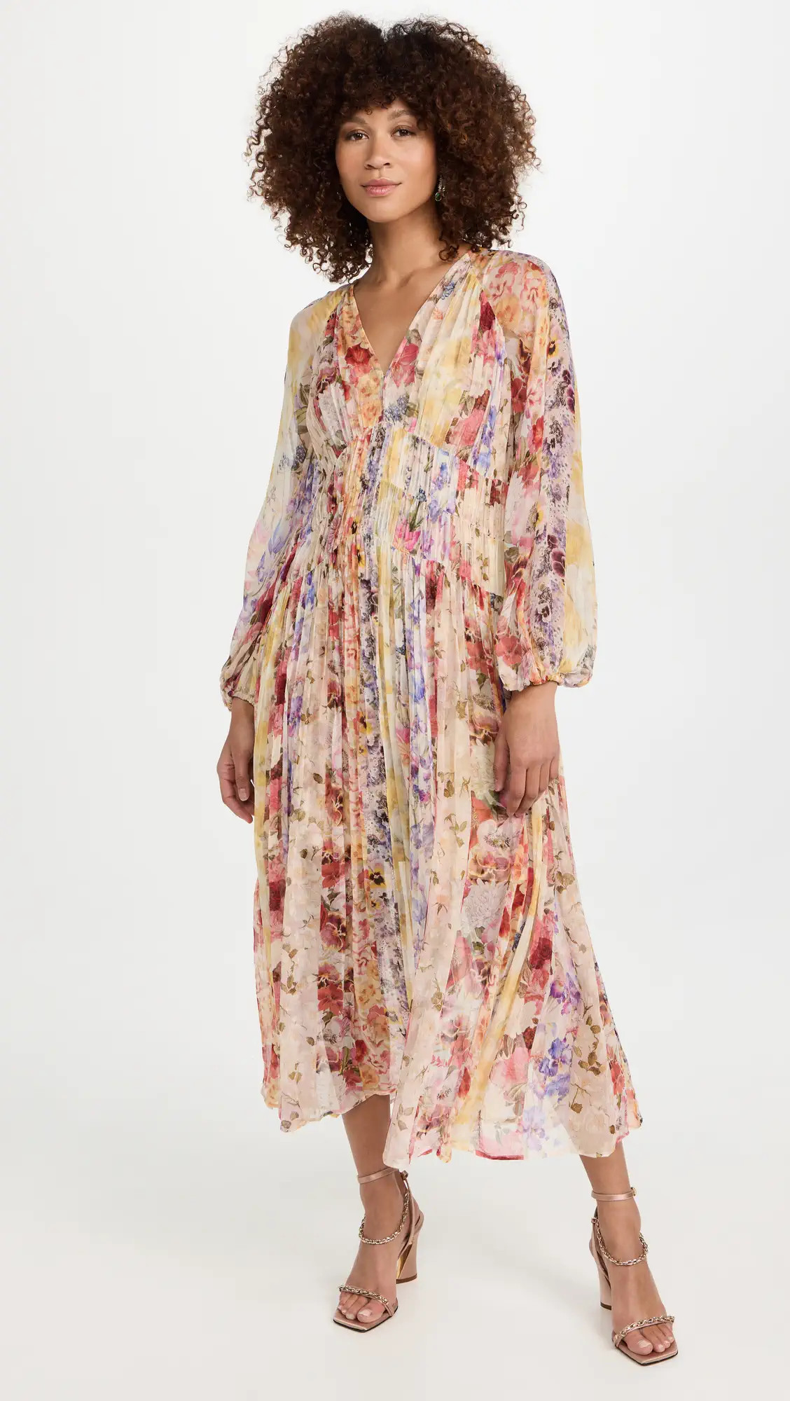 Zimmermann Wonderland Floral Midi Dress | Shopbop | Shopbop