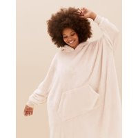 M&S Collection Oversized Fleece Hoodie - 1SIZE - Opaline, Opaline | Marks & Spencer IE