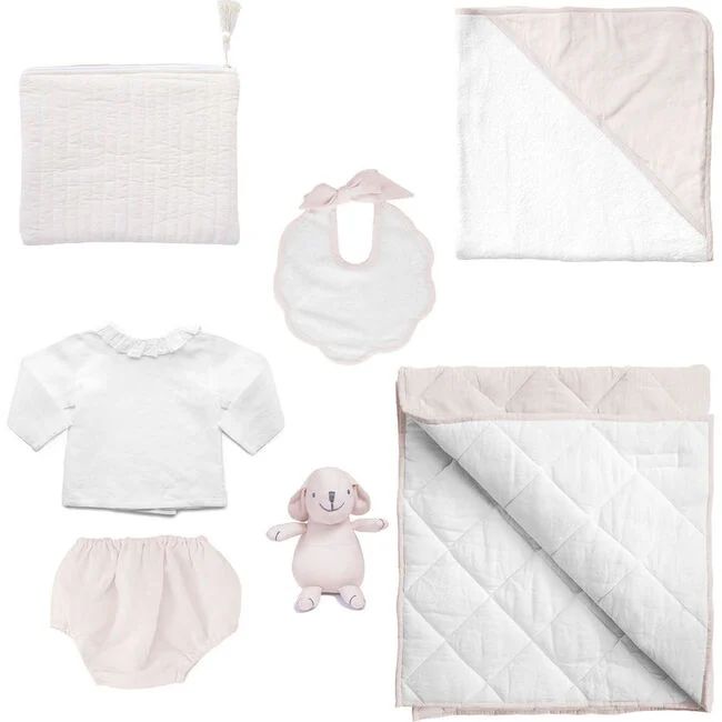 *Exclusive* Luxe Baby Gift Set, Blossom Pink | Maisonette