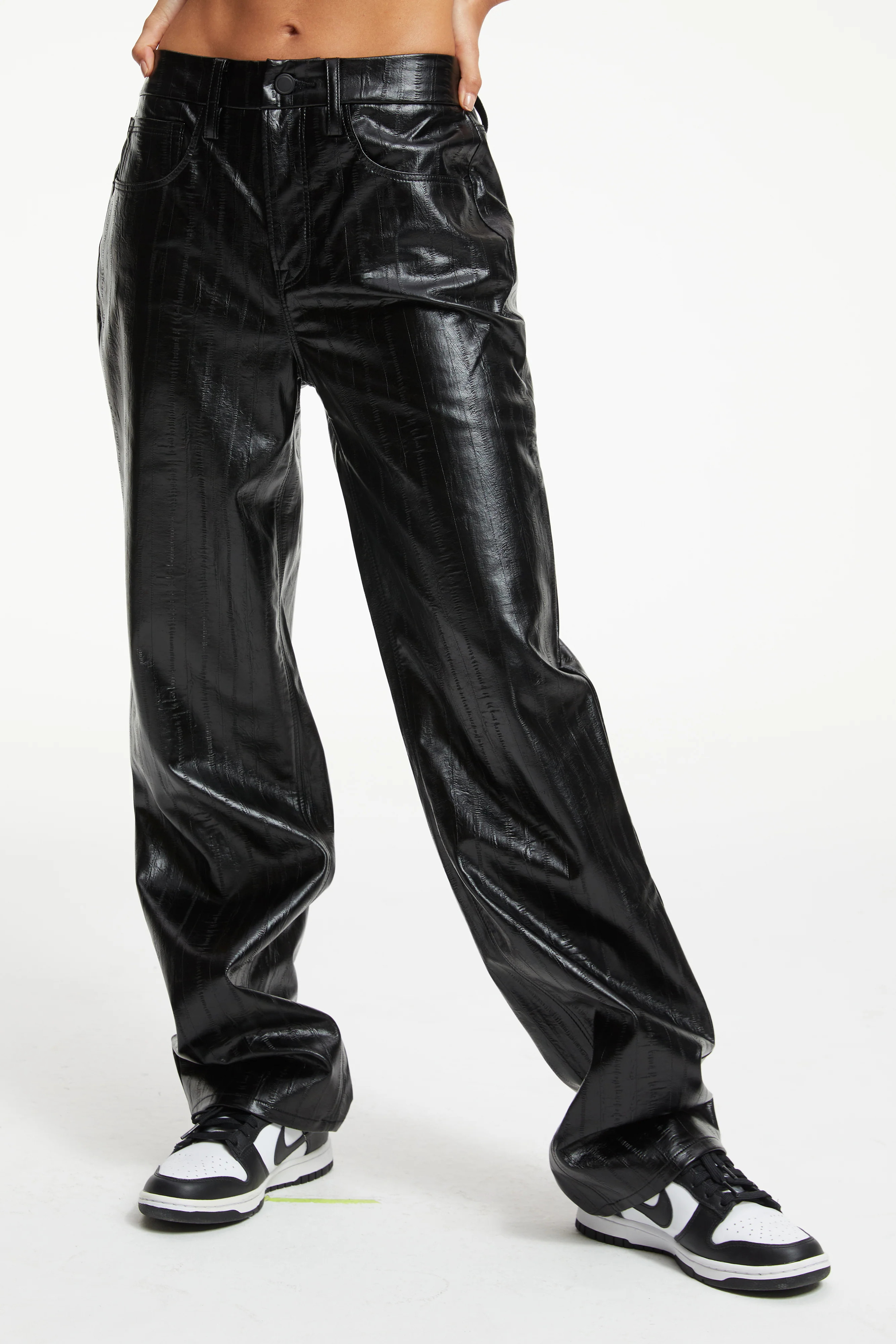 BETTER THAN LEATHER GOOD '90S | BLACK EEL001 | Good American