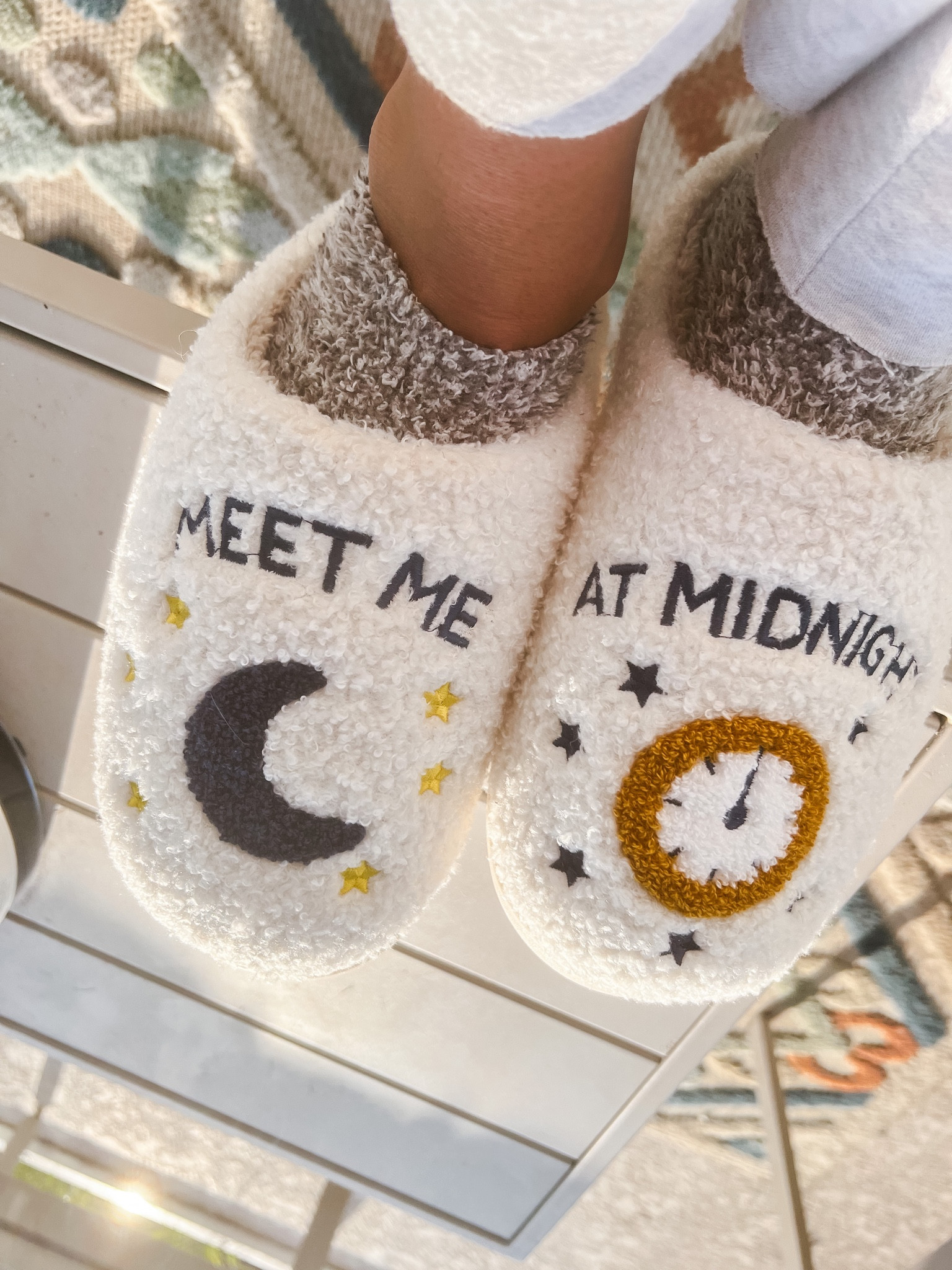 Taylor Swift Meet Me At Midnight Slippers 🌙🕰️ Honestly these are so cozy & have kept my feet warm! 


Taylor Swift Merch | Slippers | Women’s Gift | Home | Pajamas

#LTKtravel #LTKSeasonal #LTKhome