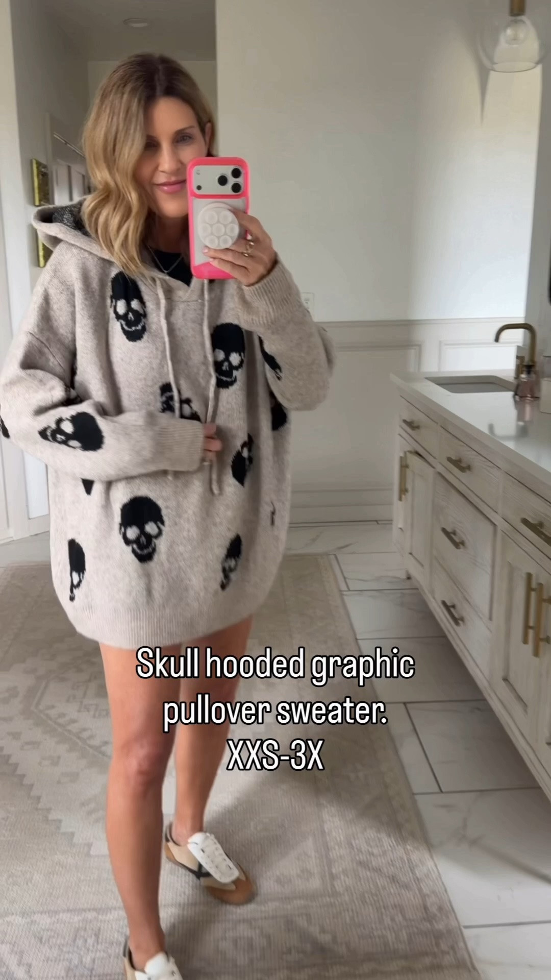 I sized up to a large for a more oversized fit

#LTKOver40