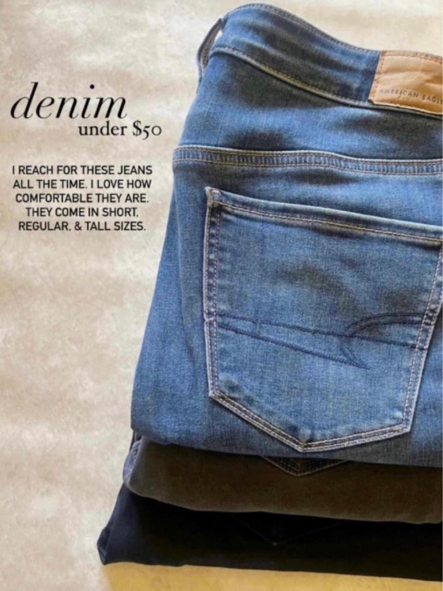 My favorite most worn skinny jeans are part of the LTK Sale! Use code AEFALL25 for 25% off sitewide! Make sure to copy promo code and paste at checkout ✨ LTK Fall Sale, LTK Sale, American Eagle Sale, also linking my sale picks for you!  #LaidbackLuxeLife

Denim jacket: M (not shown but it’s my fave that I own and love!)
Jeans: 8 Long

Follow me for more fashion finds, beauty faves, lifestyle, home decor, sales and more! So glad you’re here!! XO, Karma

#LTKSale #LTKSeasonal #LTKsalealert