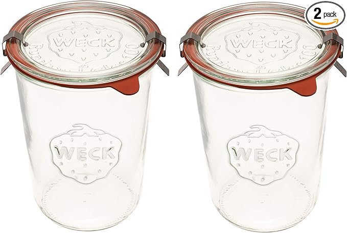 Weck Canning Jars 743 - Mold Jars made of Transparent Glass - Eco-Friendly - Storage for Food, Yo... | Amazon (US)