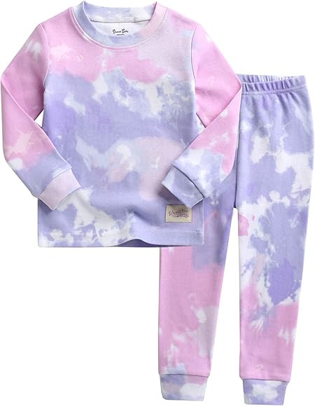 VAENAIT BABY Kids Junior Girls Boys Soft Comfy 100% Cotton Tie Dye Printed Sleepwear Pajamas 2pcs... | Amazon (US)