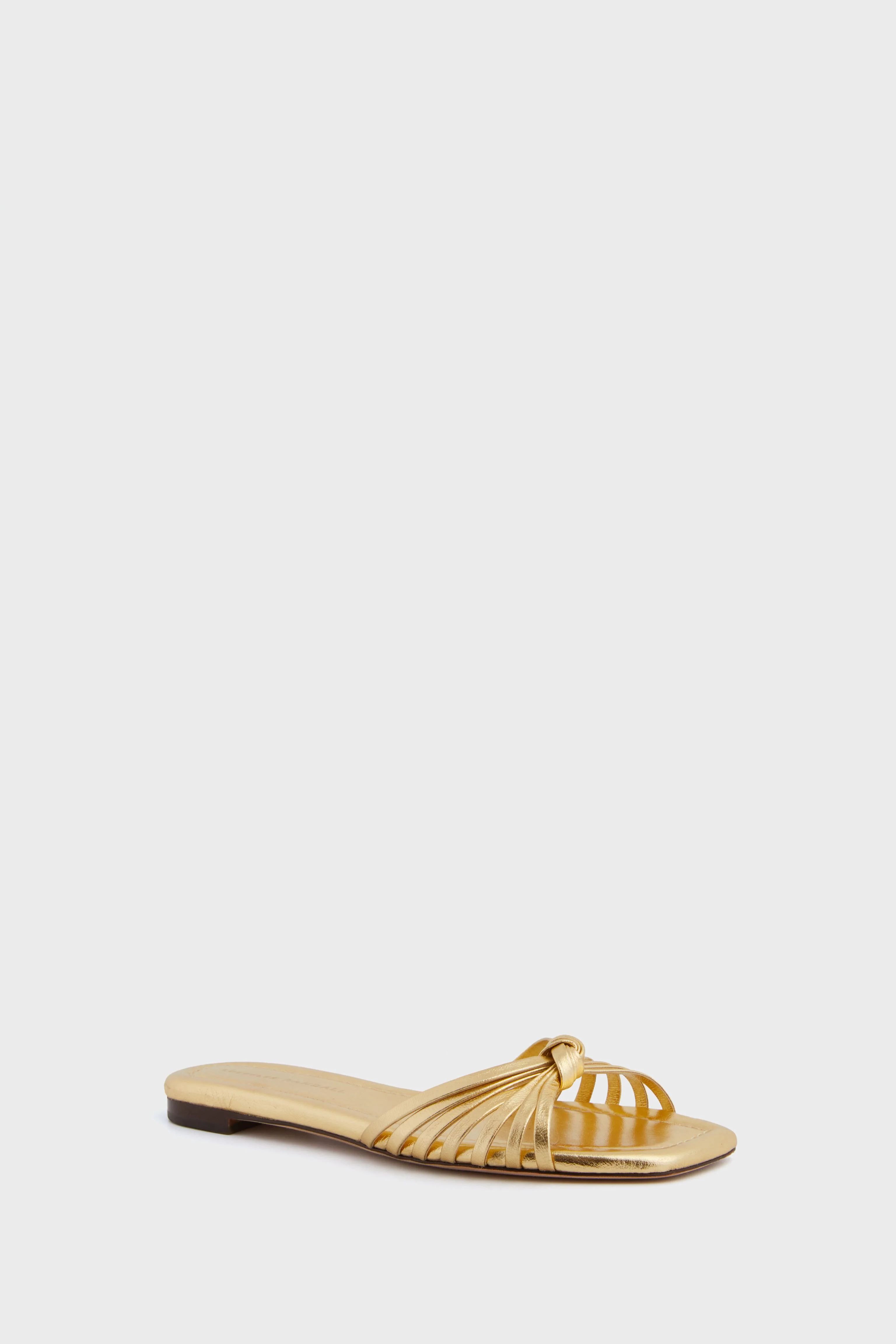 Gold Metallic Izzie Sandals | Tuckernuck (US)