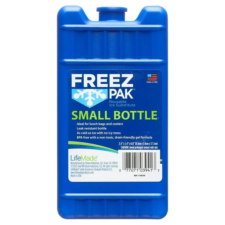 Lifoam Freez Pak Small Reusable Ice Pack with Hard Shell, Blue 1lb 6.75" | Walmart (US)