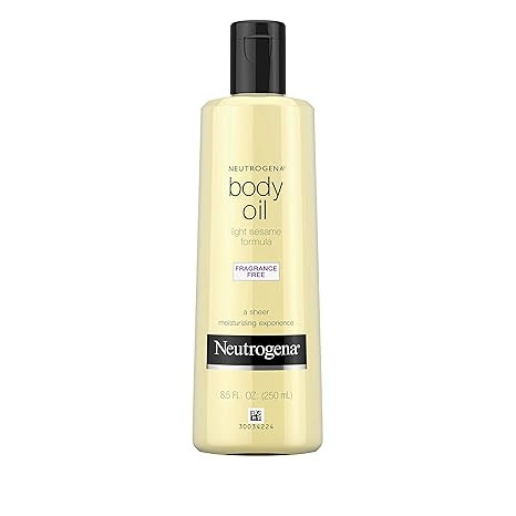 Neutrogena Fragrance-Free Lightweight Body Oil for Dry Skin, Sheer Moisturizer in Light Sesame Fo... | Amazon (US)