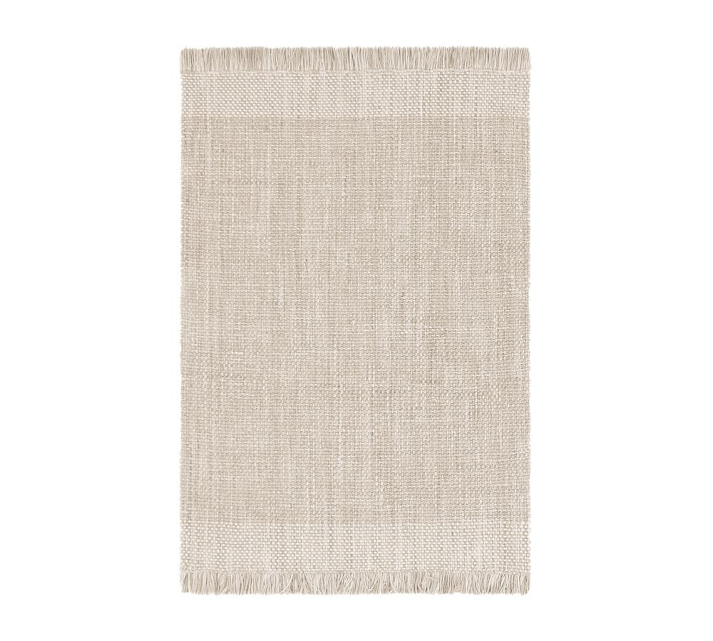 Kian Indoor/Outdoor Rug, 5' x 8', Khaki | Pottery Barn (US)