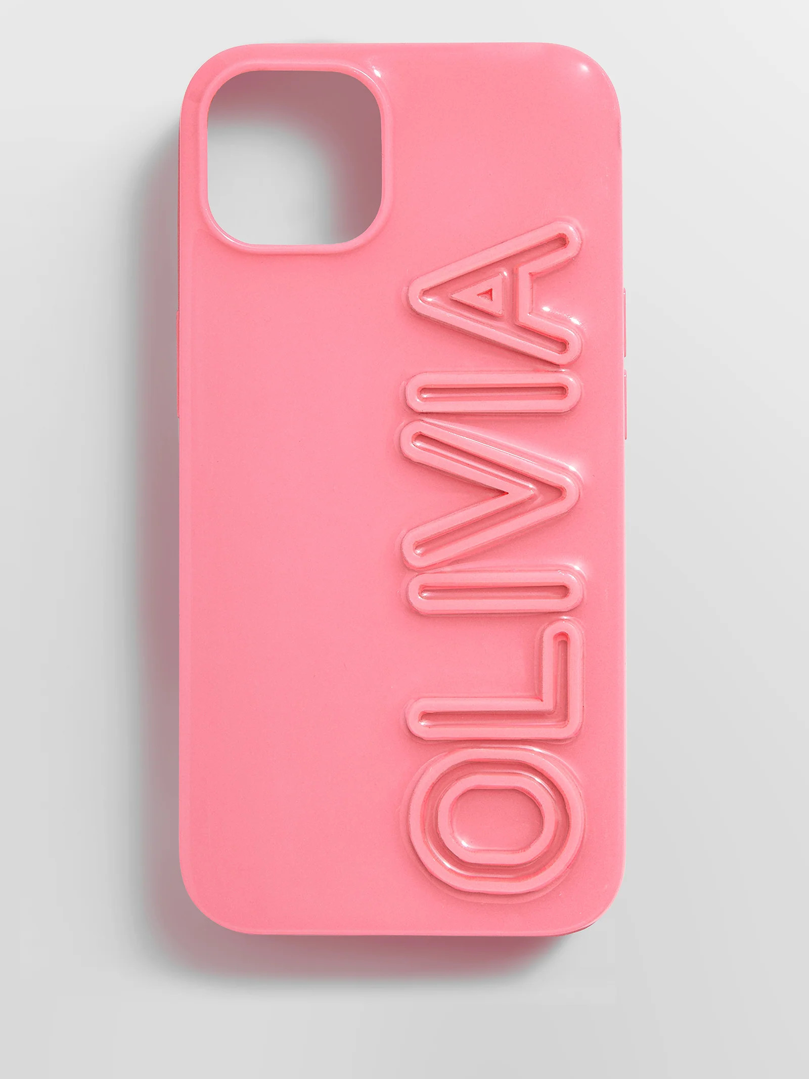 Fine Line Custom iPhone Case - Pink/Pink | BaubleBar