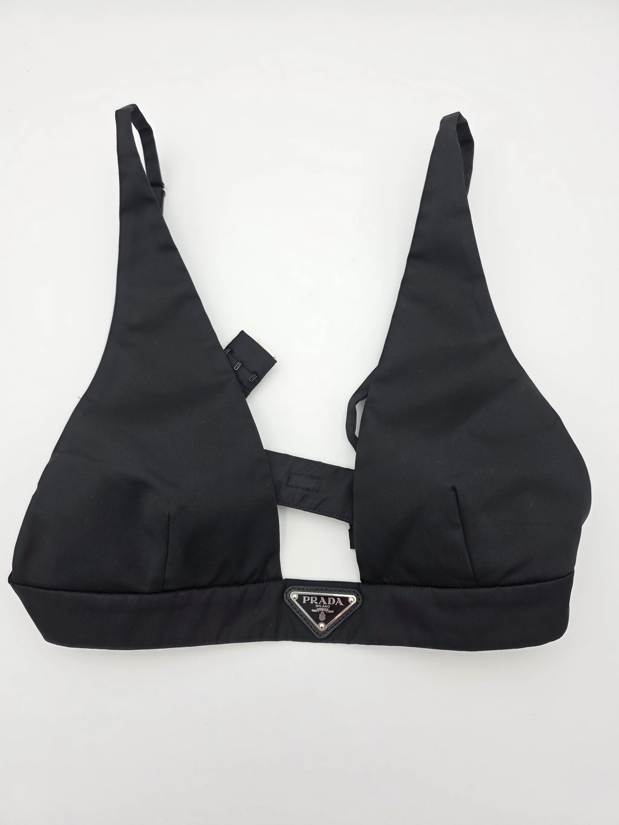 Prada Re-Nylon Bralette Top in Black | Shop.app