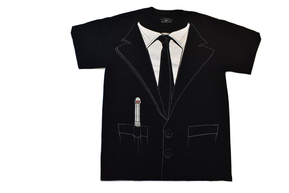 Universal Studios Mens Men In Black MIB Costume Shirt New Medium | eBay US