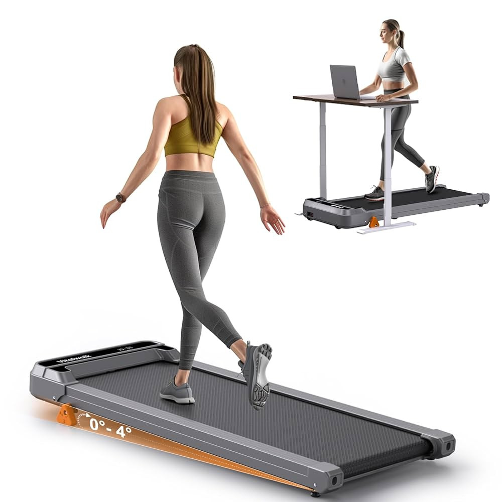 Walking Pad Treadmill with Incline - 300lbs Capacity 2.5HP Ultra-Quiet, 3-Levels Incline, Portabl... | Amazon (US)