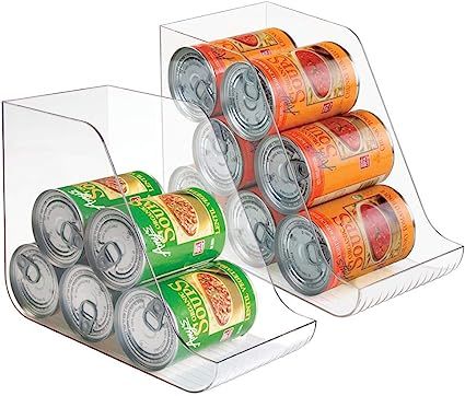 mDesign Large Standing Kitchen Can Dispenser Storage Organizer Bin for Canned Food, Soup, Dog Foo... | Amazon (US)