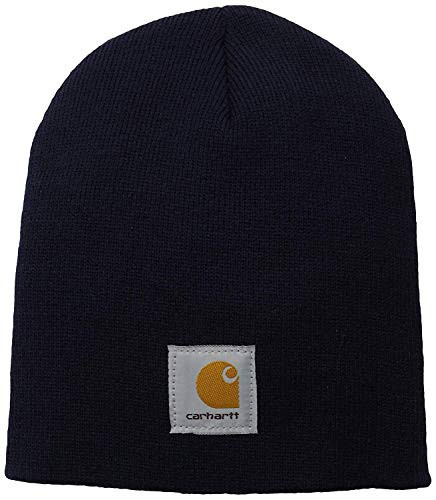 Carhartt Men's Knit Beanie, Navy, One Size | Amazon (US)