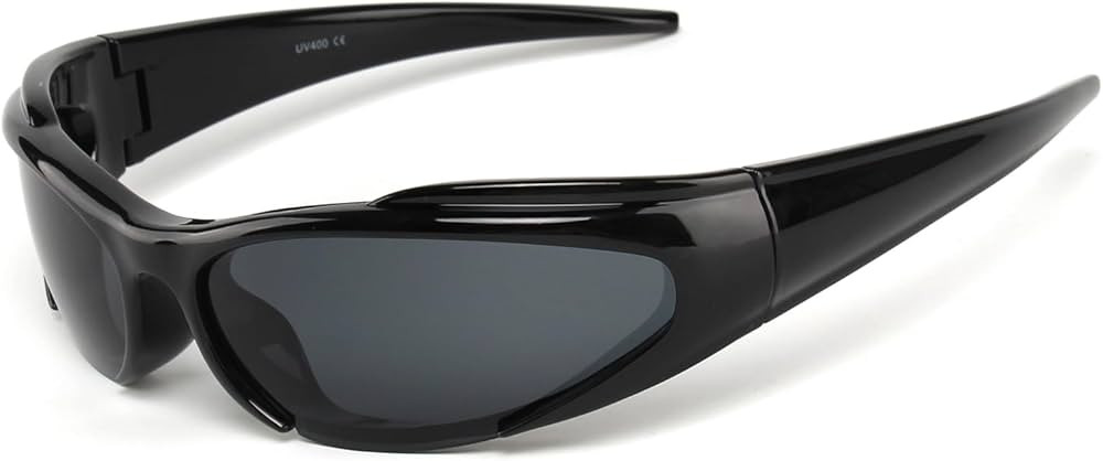 KENBO Y2K Sunglasses Wrap Around Futuristic Sunglasses for Men Women Oval Fashion Sport Shades Su... | Amazon (US)
