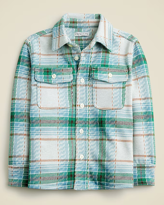 Kids' long-sleeve Seaboard soft-knit shirt in plaid | J. Crew US