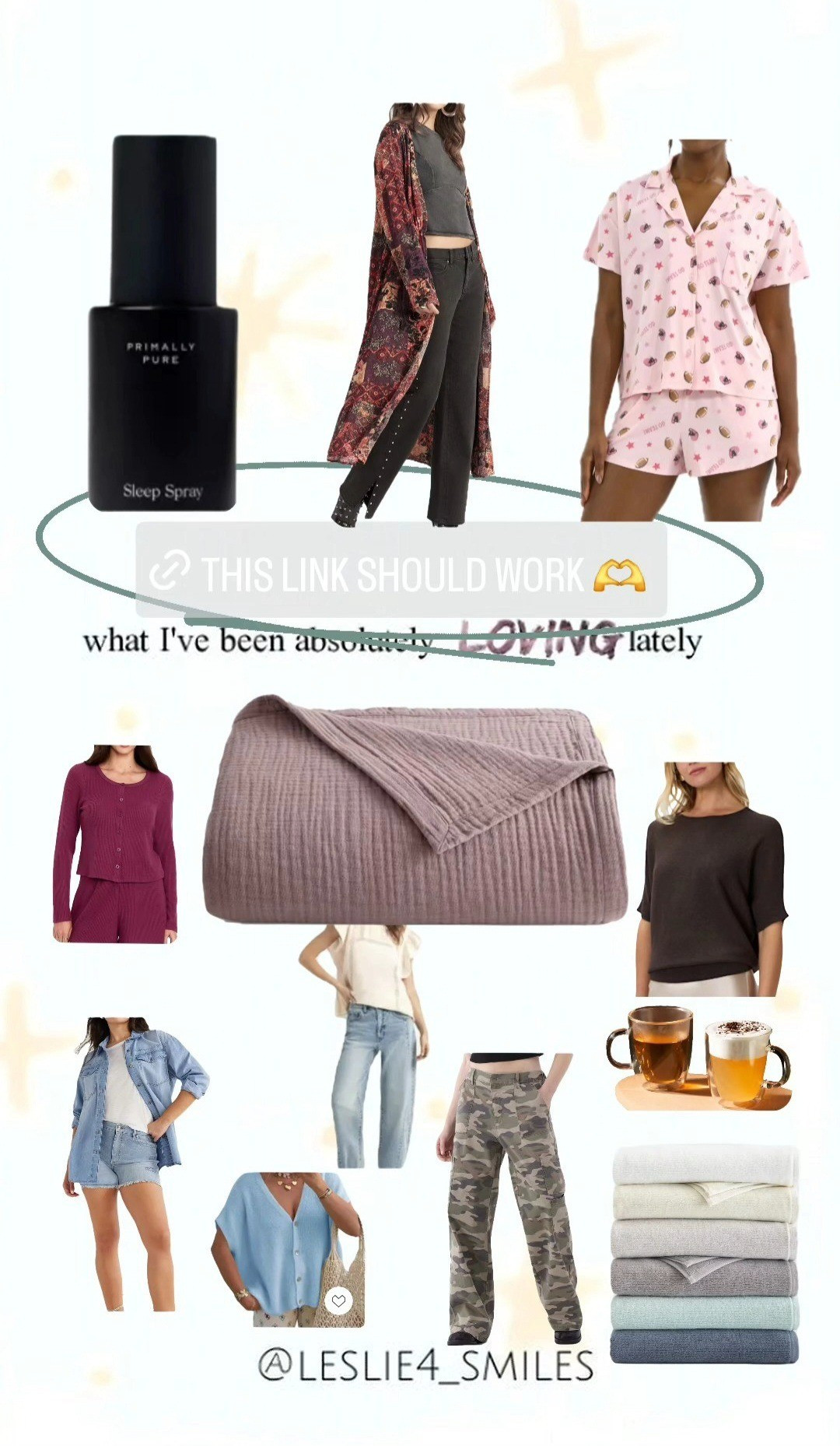 Recent FAVES ♡♡♡ duster, sz S/M ♡ 2 pc football pjs sz lg ♡ old navy sleep (So soft!!!) Cardigan sz lg ♡ Walmart oversized button down denim top sized down to a Small (down two sizes & its still perfectly loose on me) ♡ camouflage pants sz  med (i have these in 2 prints, i also have these in black ♡ quince lightweight sweater sz medium ♡ light color jeans sz 4 (I sized down 2 sizes) ♡ sz medium in amazon sweater ♡ primally pure sleep spray & my new fave towels & bed blanket (so NICE!!!!) ♡ my absolute september favorites of all I'm LOVING ♡♡♡

#LTKFallSale #LTKHalloween #LTKSeasonal