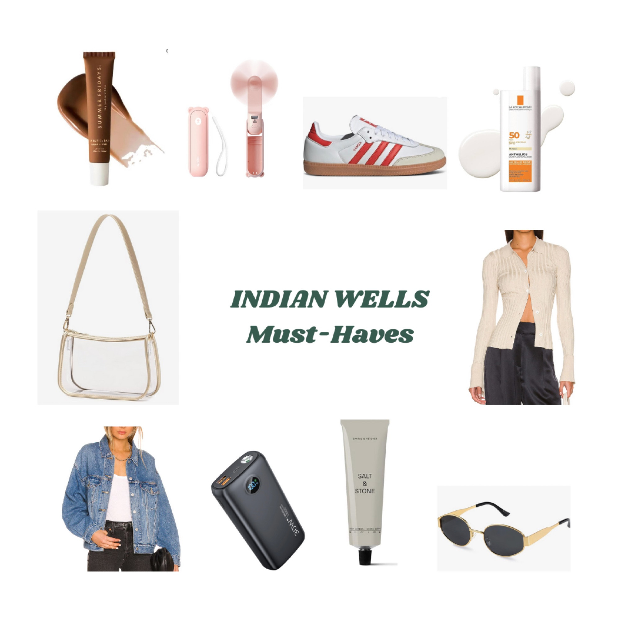 Indian Wells Must-Haves 🌴🎾

#LTKTravel #LTKSeasonal #LTKActive