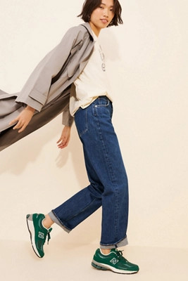 AGOLDE Fran Low Slung Straight Cuffed Jeans | Anthropologie (US)