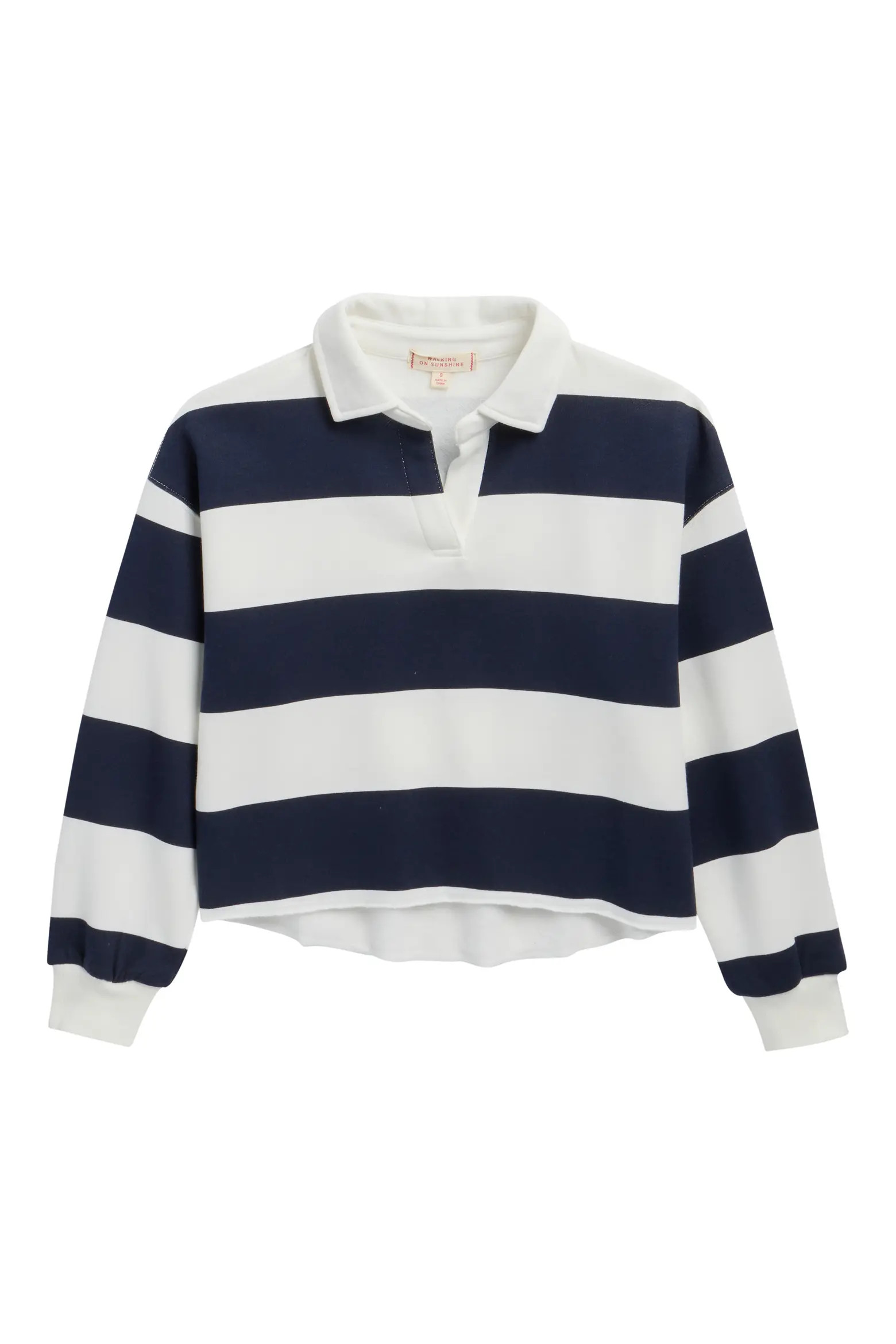 Kids' Stripe Long Sleeve Rugby Shirt (Women) | Nordstrom | Nordstrom