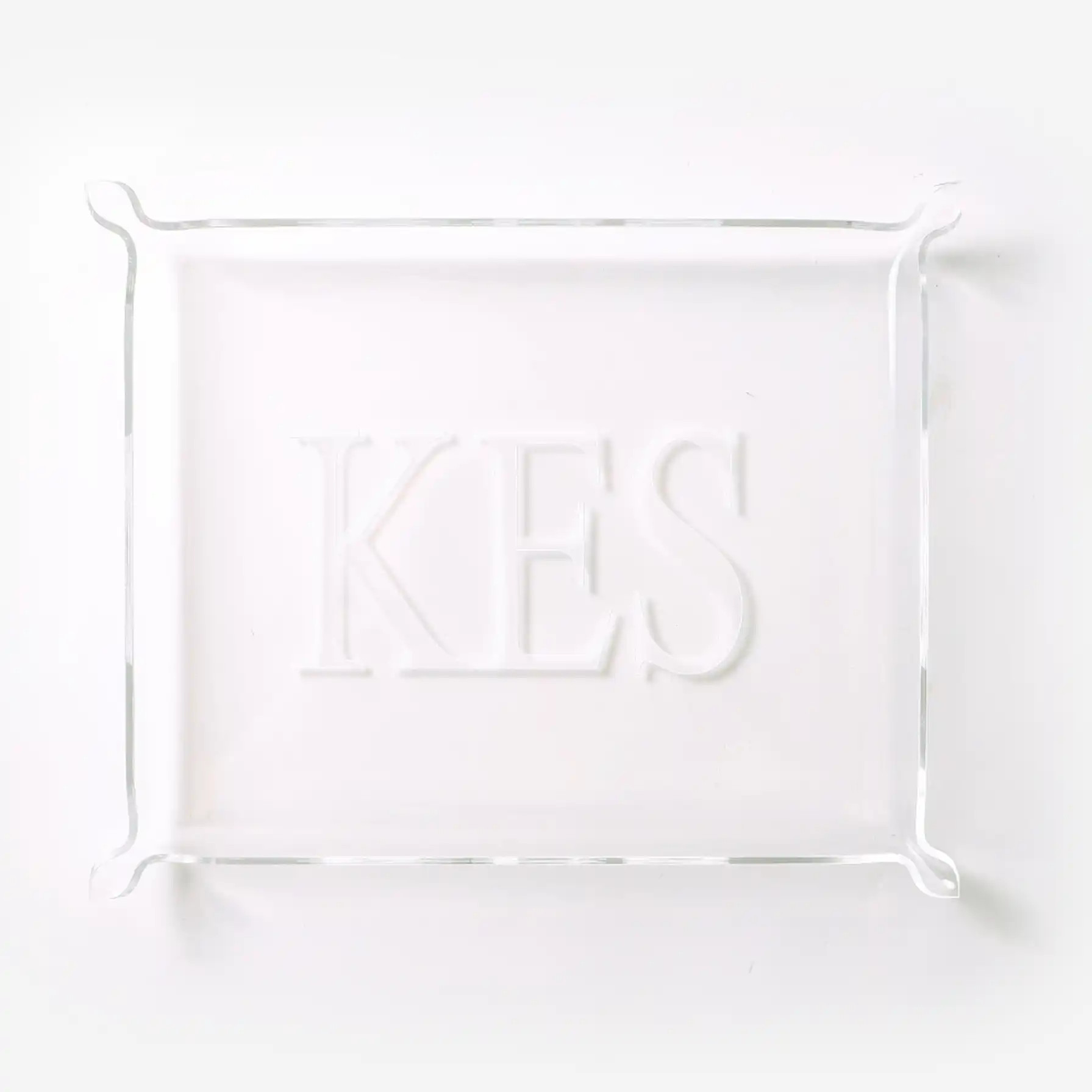 Monogrammed Acrylic Tray | Marleylilly