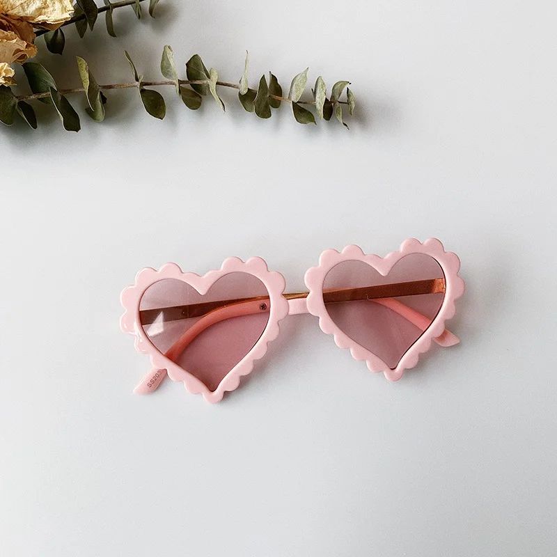 Binpure Toddler Girl Heart Shaped Sunglasses, Vintage Cute Eyewear, Lovely Sunglasses | Walmart (US)