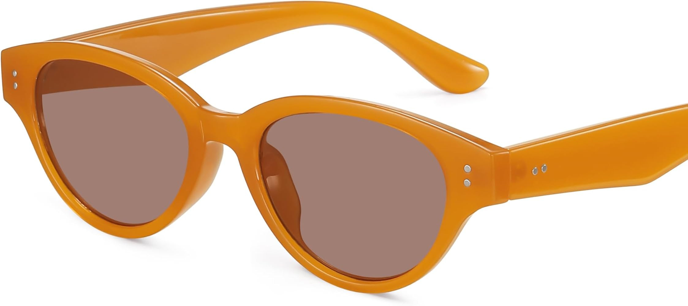 Madison Avenue Oval Cat Eye Sunglasses for Women, Retro 90s Fashion Shades UV Protection Sunnies ... | Amazon (US)